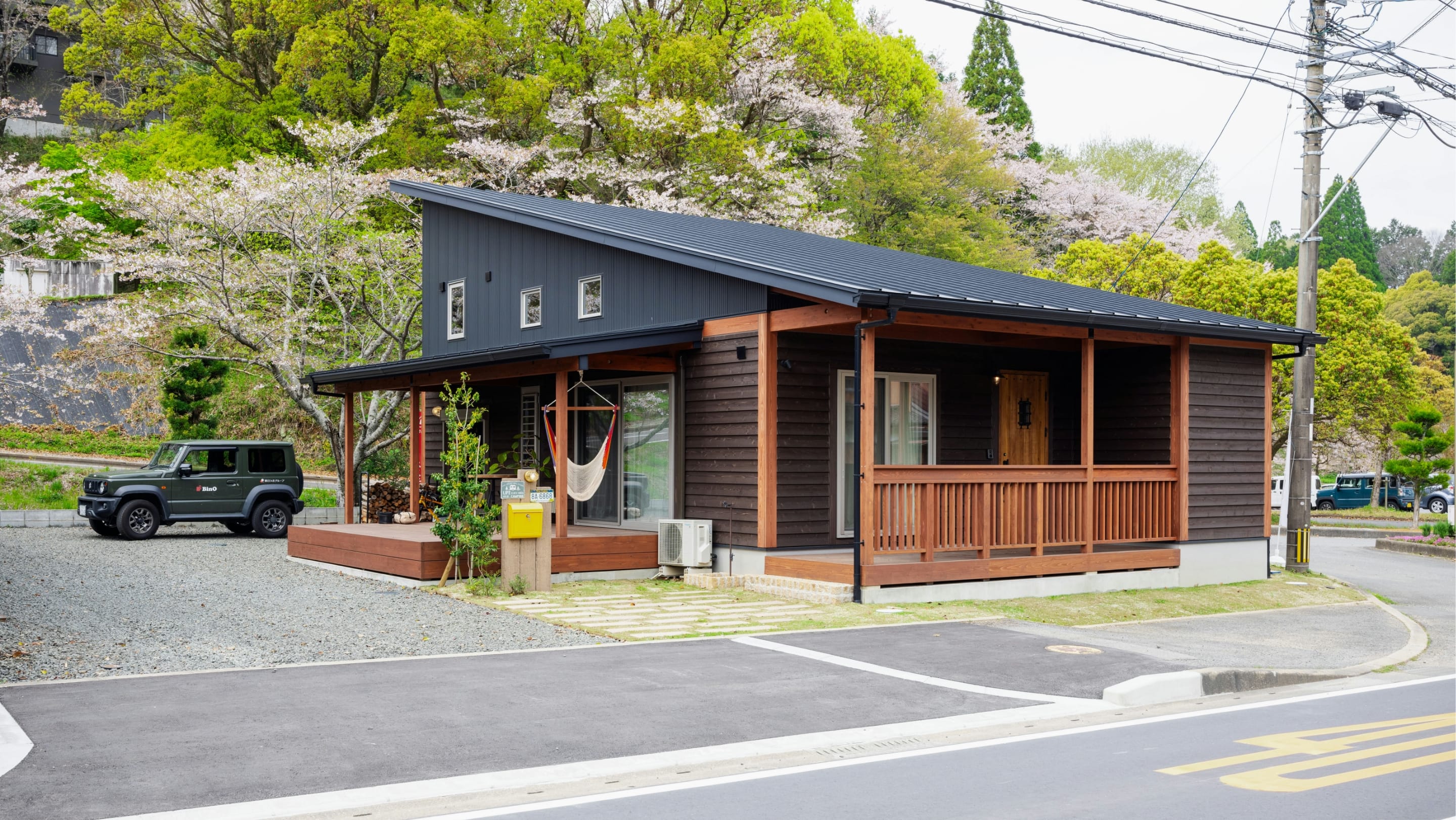 平屋＋スキップフロアの家の外観写真